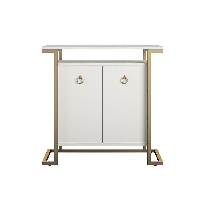 Camila Bar Cabinet  -  White