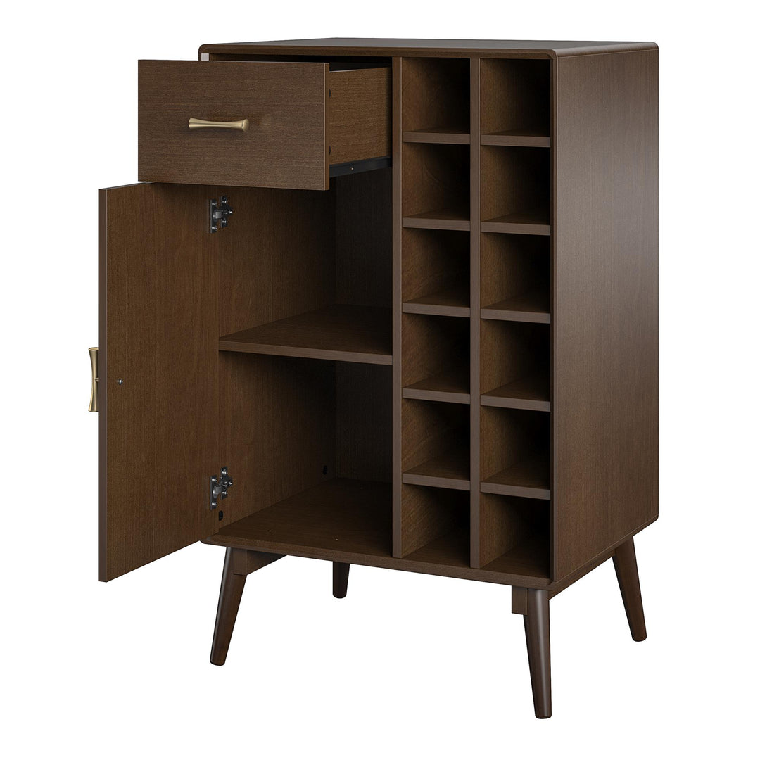 Contemporary bar solution Brittany collection -  Florence Walnut