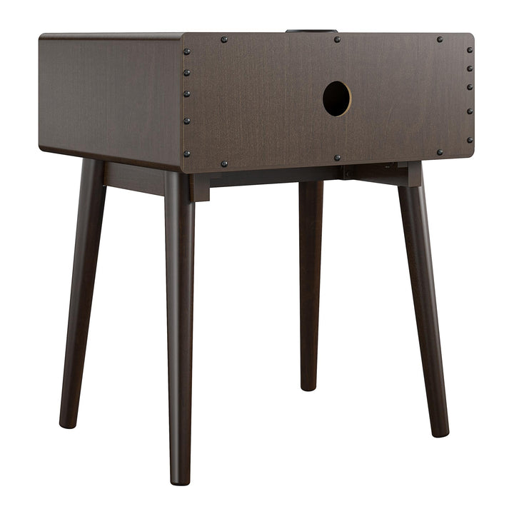 Brittany 1 Drawer Nightstand  -  Florence Walnut