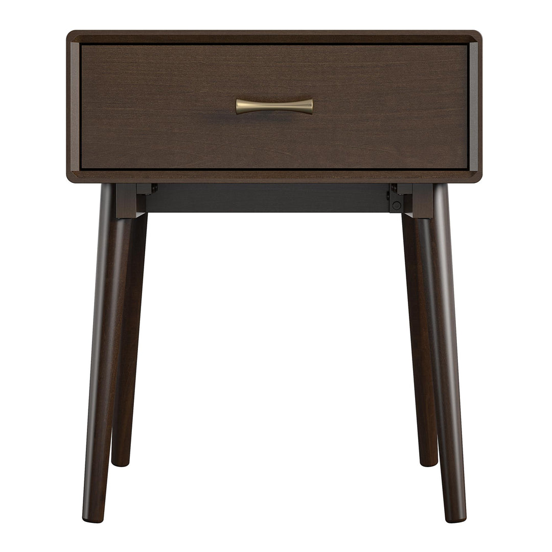 Brittany 1 Drawer Nightstand  -  Florence Walnut