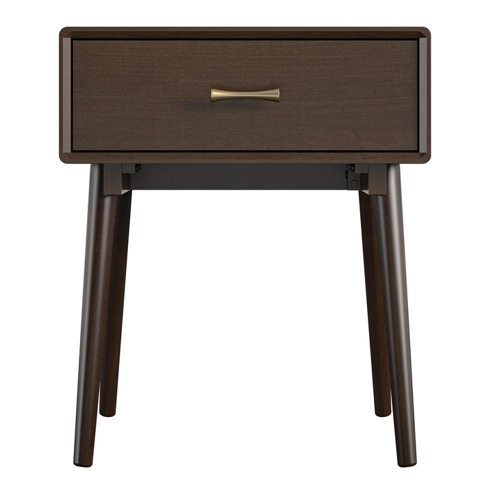 Brittany 1 Drawer Nightstand  -  Florence Walnut