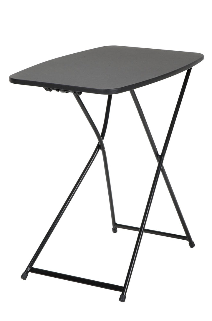 Multi-Functional, Adjustable, Personal Folding Activity Table - Black - 2-Pack
