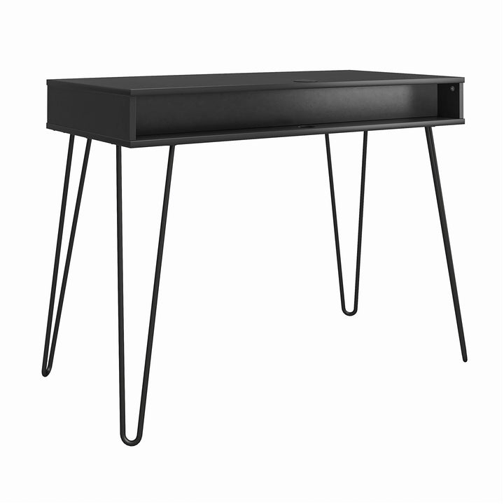 Design ideas for rooms with hairpin legged desks -  Black