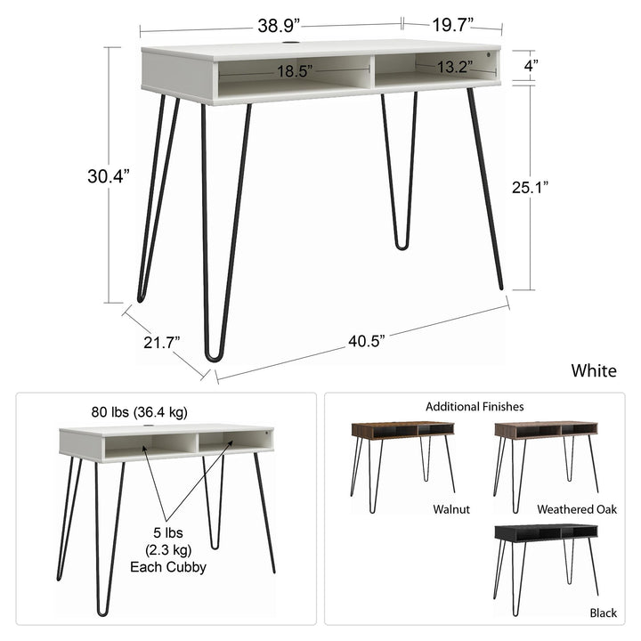 Computer desks suitable for home offices -  White