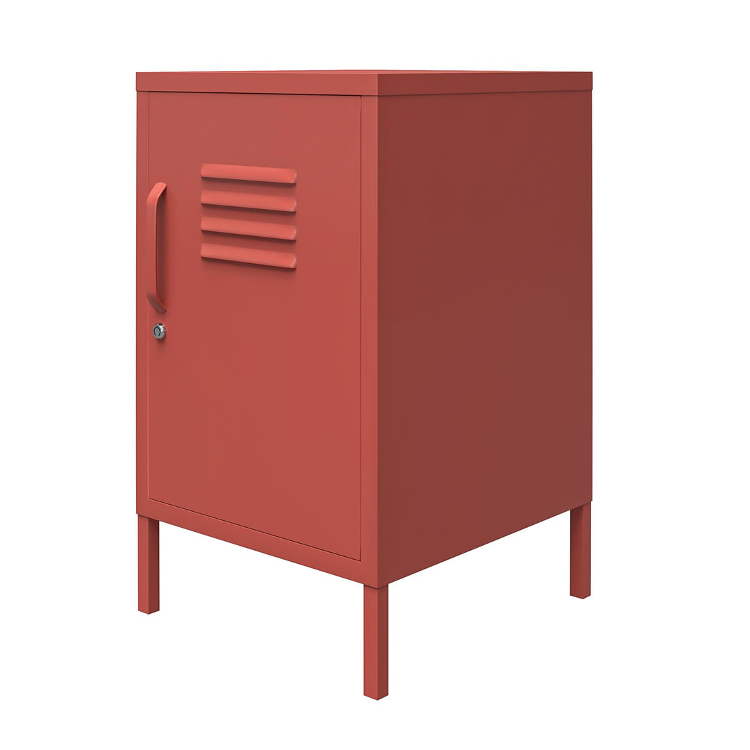 End table cabinet storage - Terracotta