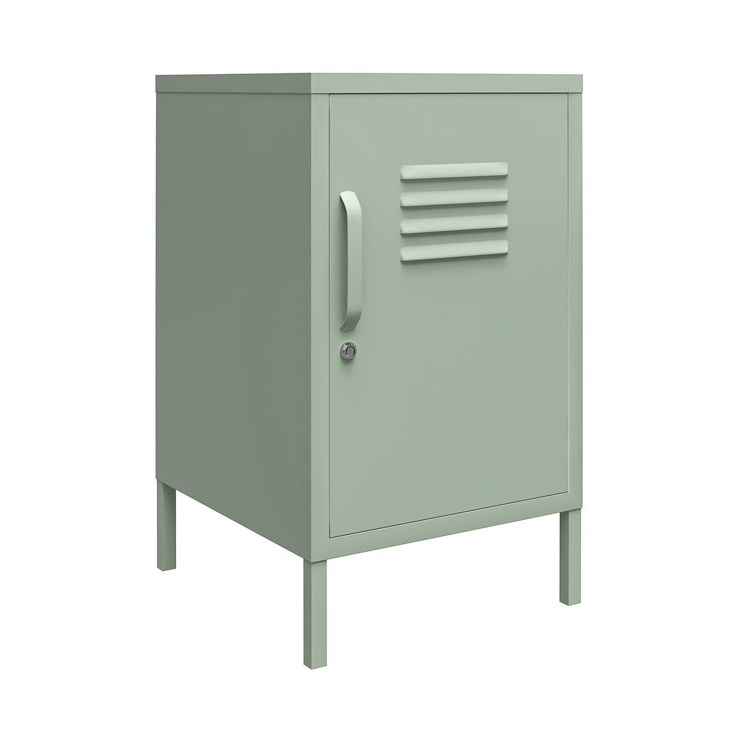 End table with cabinet door- Pale Green
