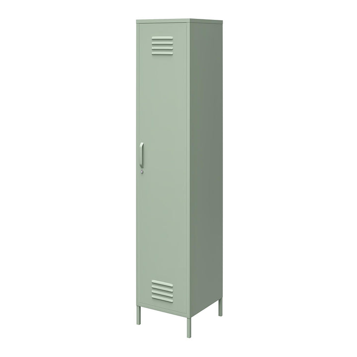 Single door metal locker cabinet - Pale Green
