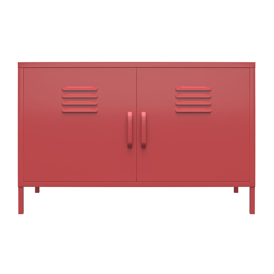 Metal locker accent cabinet - Terracotta