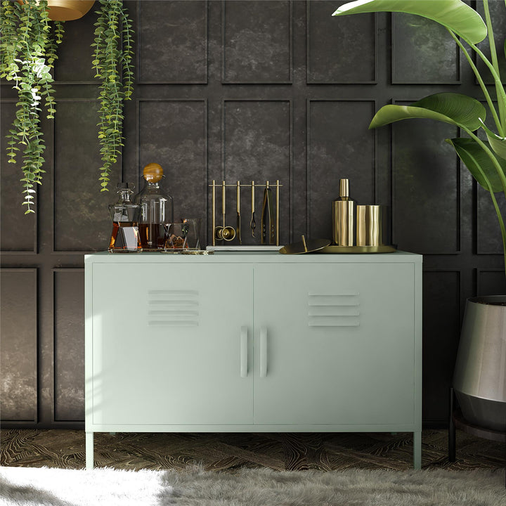 Accent storage cabinet with doors - Pale Green