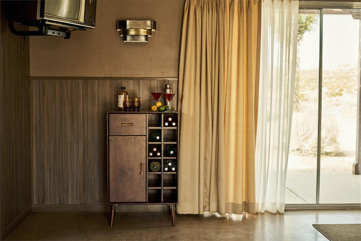 Brittany cabinet for wine and spirits -  Florence Walnut