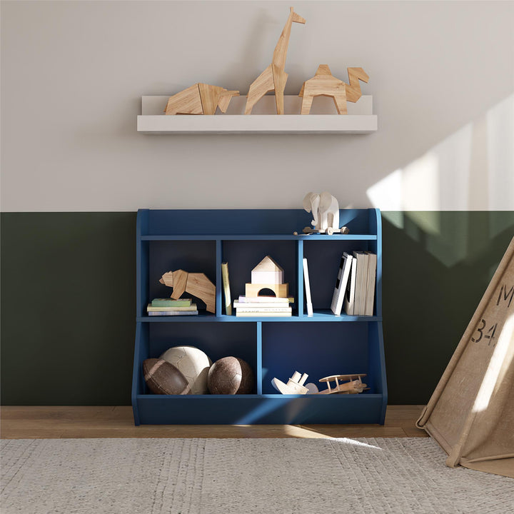 bookcase with toy box compartments - Navy