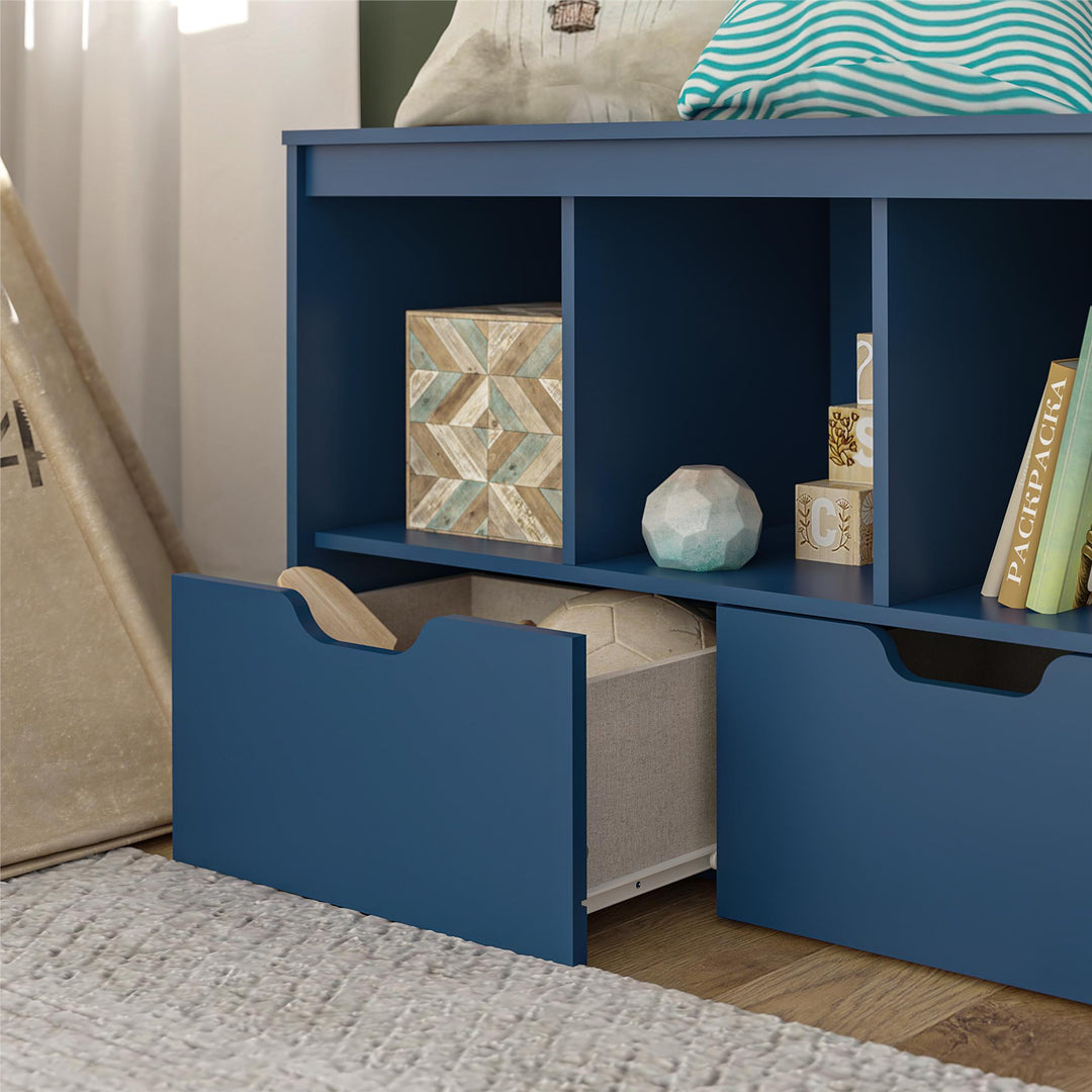 cube storage with drawers - Navy