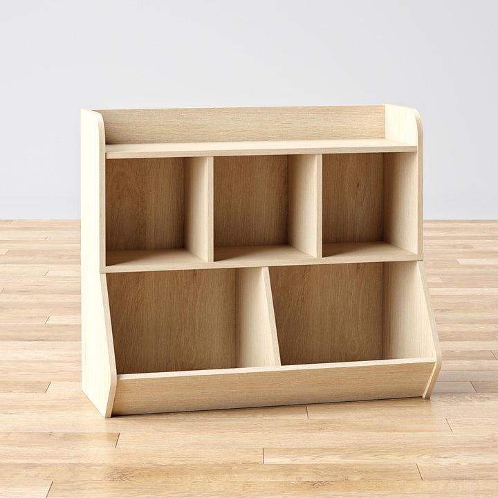 toy storage units and baskets - Blonde Oak