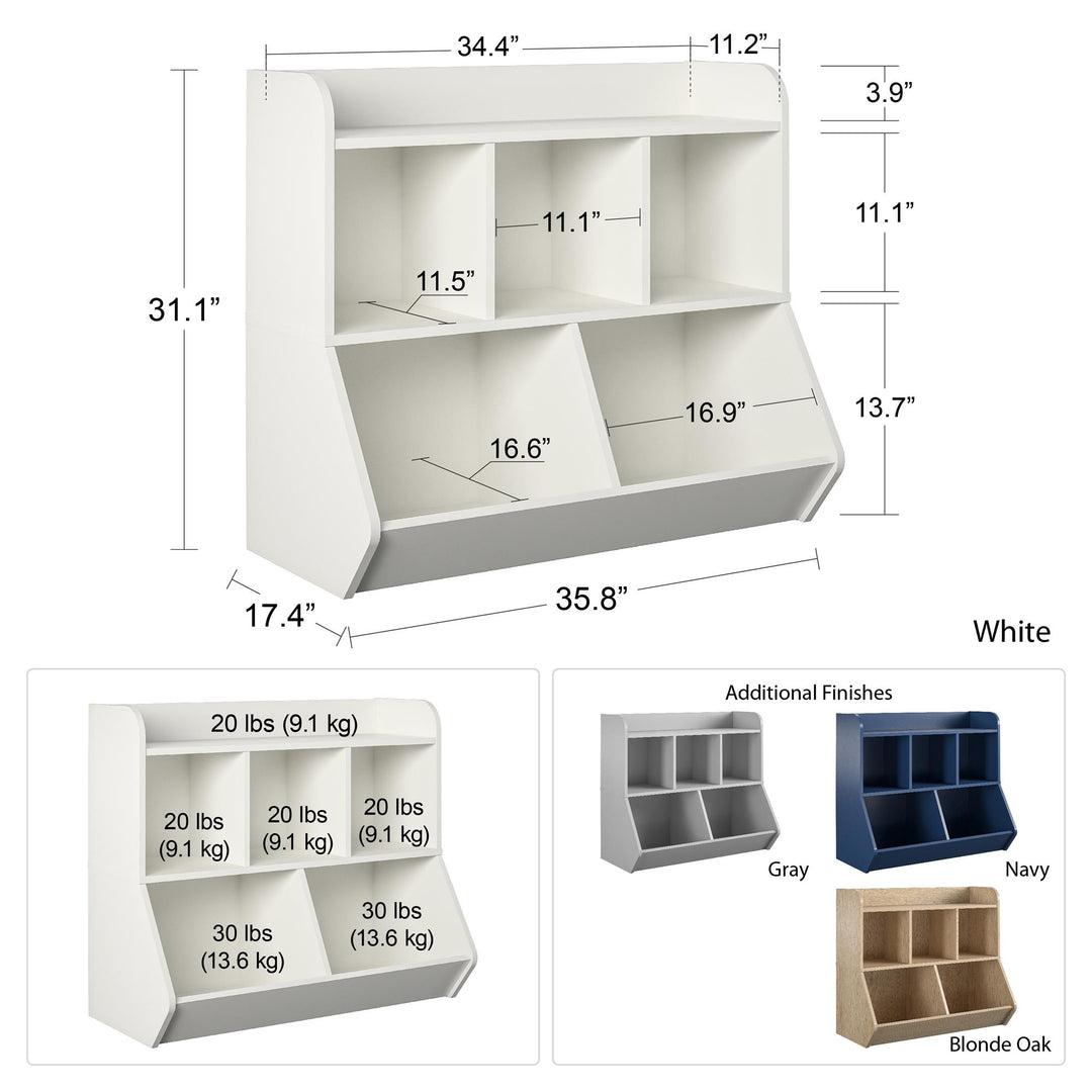 bookcase shelving unit - Blonde Oak