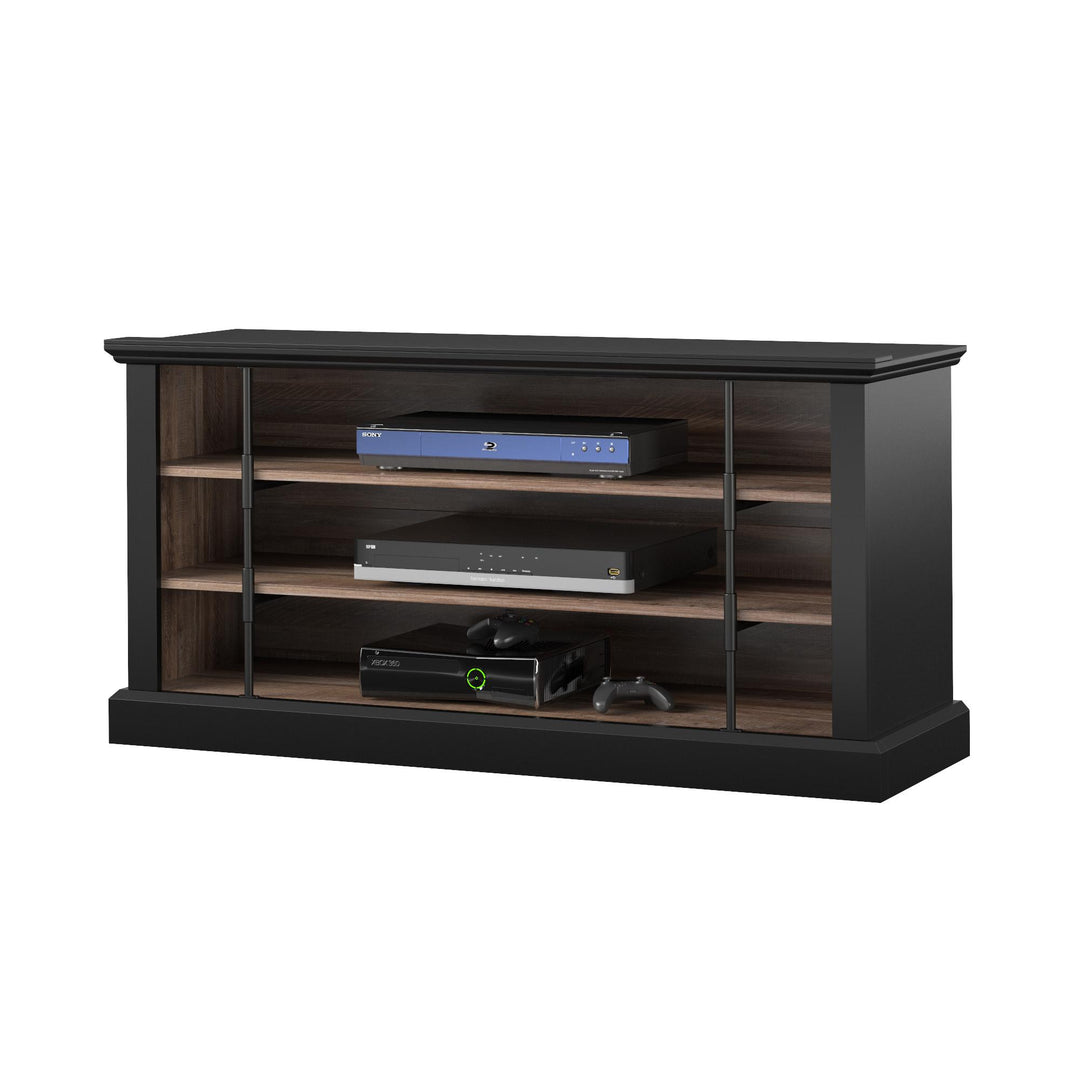 Rustic stand for large TVs -  Black