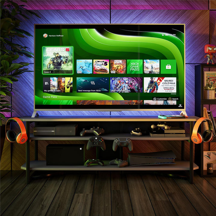 Quest 65" gaming TV stand -  Gray
