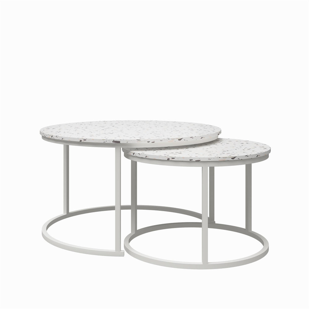 Nesting tables for modern living rooms -  Terrazzo