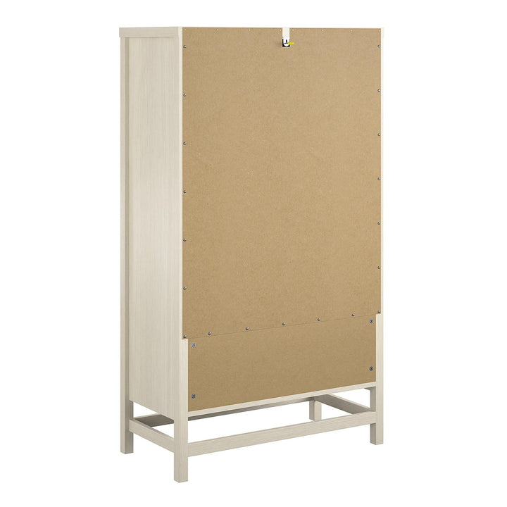 Rattan wood dresser - Ivory Oak
