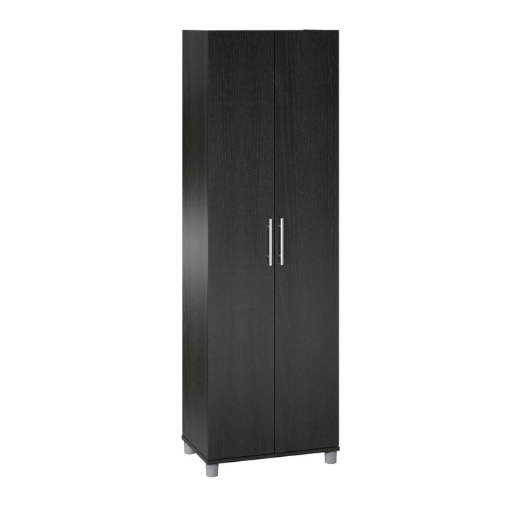 Multi-purpose 24 inch utility storage cabinet -  Black Oak