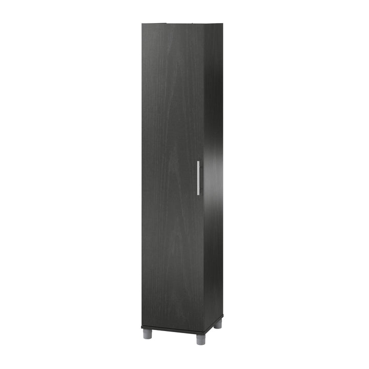 Compact utility cabinet for space-saving -  Black Oak