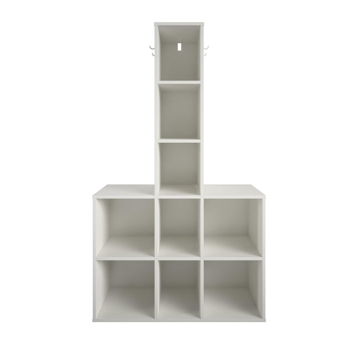 coat rack with storage - White