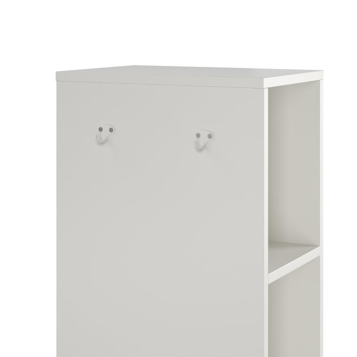 Entryway Coat Stand with 9 Cube Compartments - White