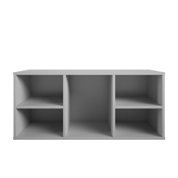 storage bench with cubes - Dove Gray