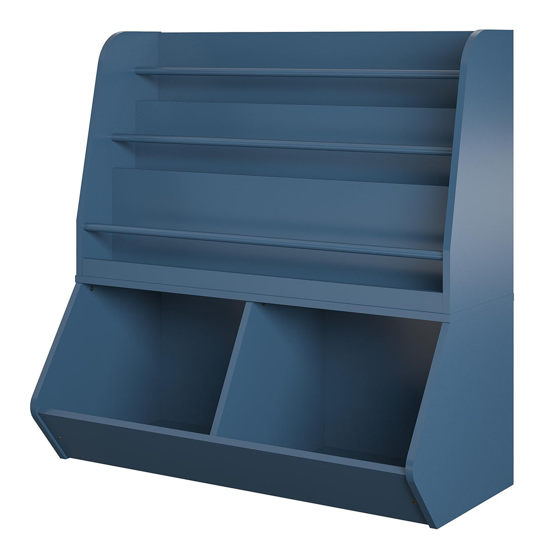 toy storage cabinet with bookcase - Navy