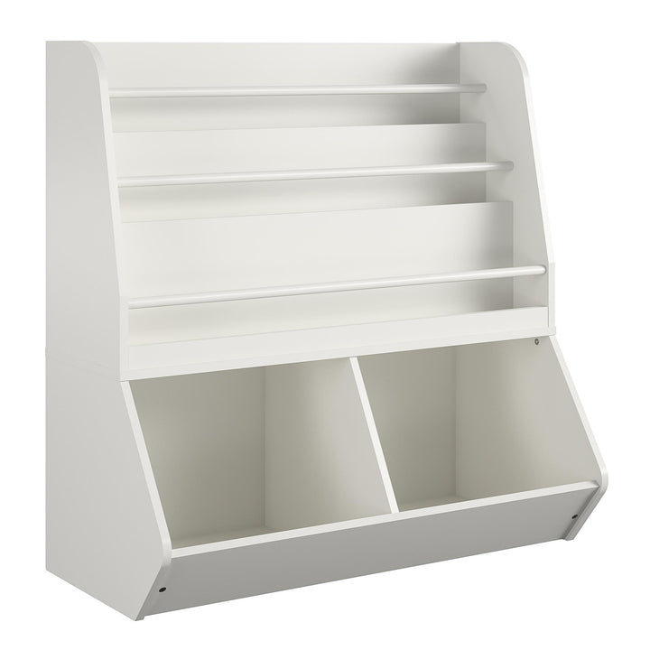 toy organizer with 3 shelves - White