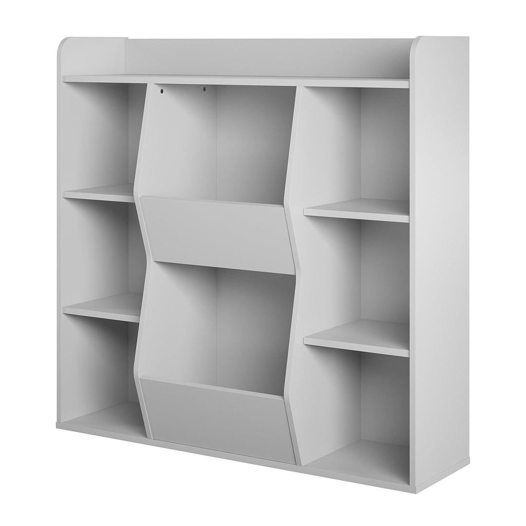toy organizer with book rack - Dove Gray