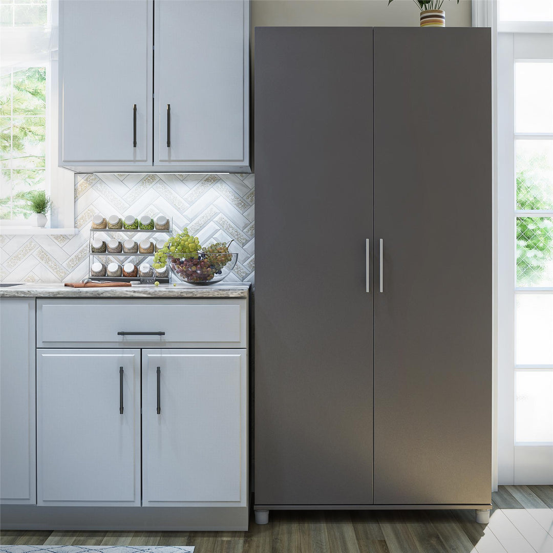 Spacious 36 inch utility storage cabinet -  Graphite Grey