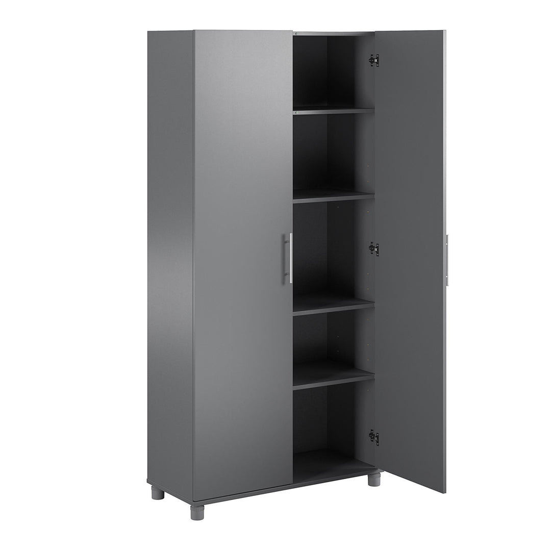 Camberly 36 Inch Utility Storage Cabinet - Graphite Grey