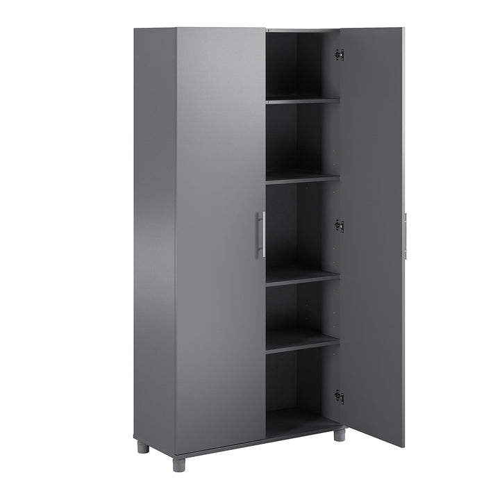 Camberly 36 Inch Utility Storage Cabinet - Graphite Grey