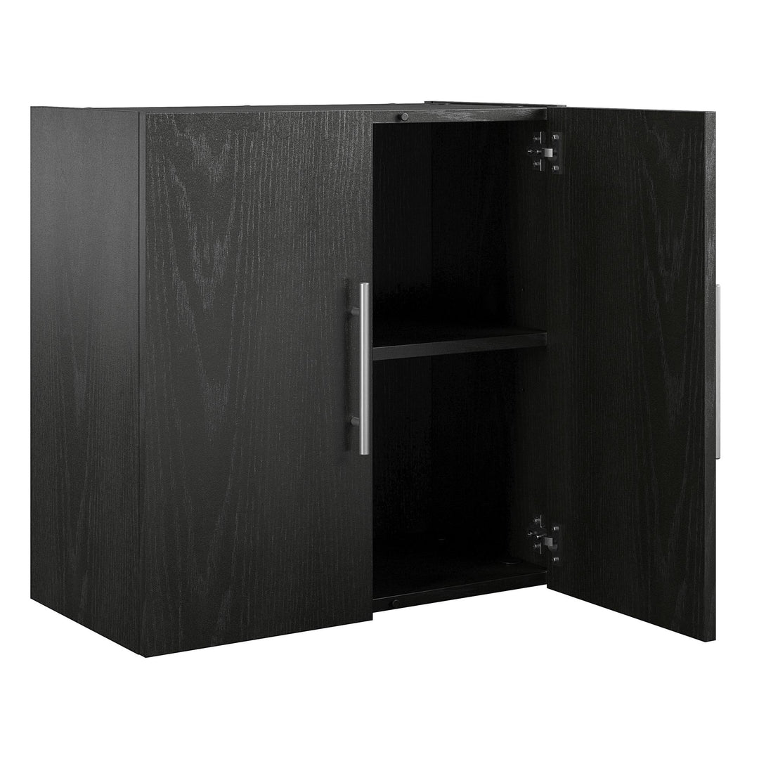 Modern and Organized Camberly Wall Cabinet -  Black Oak
