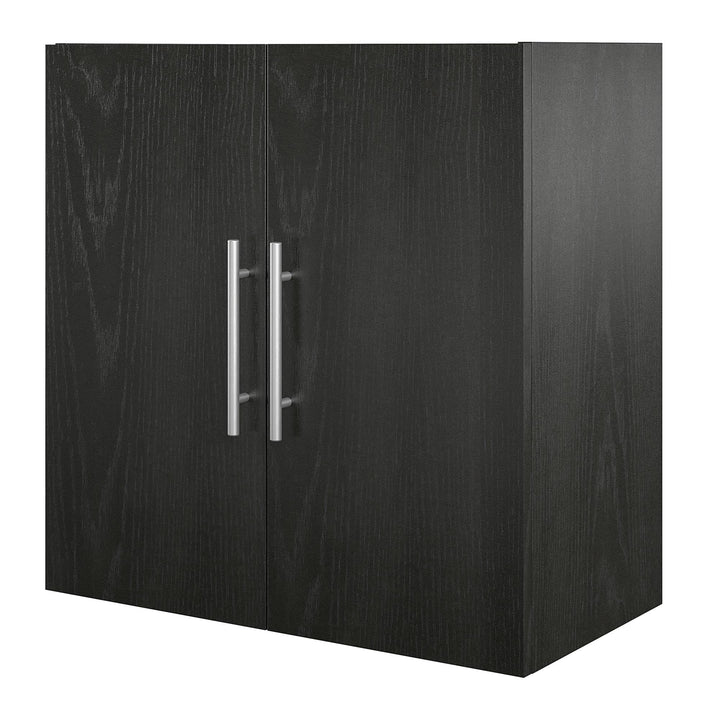 Functional and Spacious 24 Inch Wall Cabinet -  Black Oak