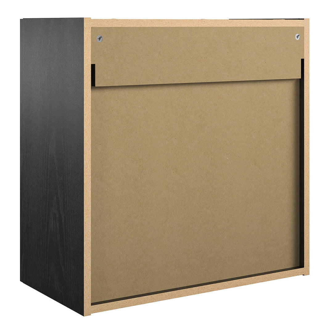 Durable and Organized Wall Cabinet for Storage -  Black Oak