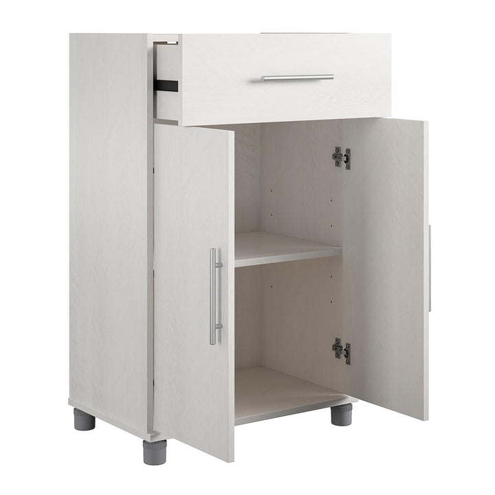 1 drawer cabinet for home office -  Ivory Oak