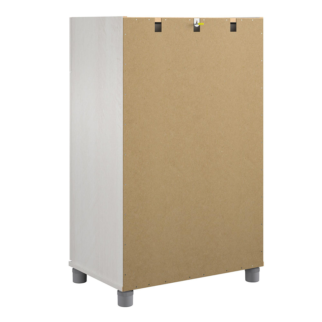 Elegant 2 door storage cabinet -  Ivory Oak