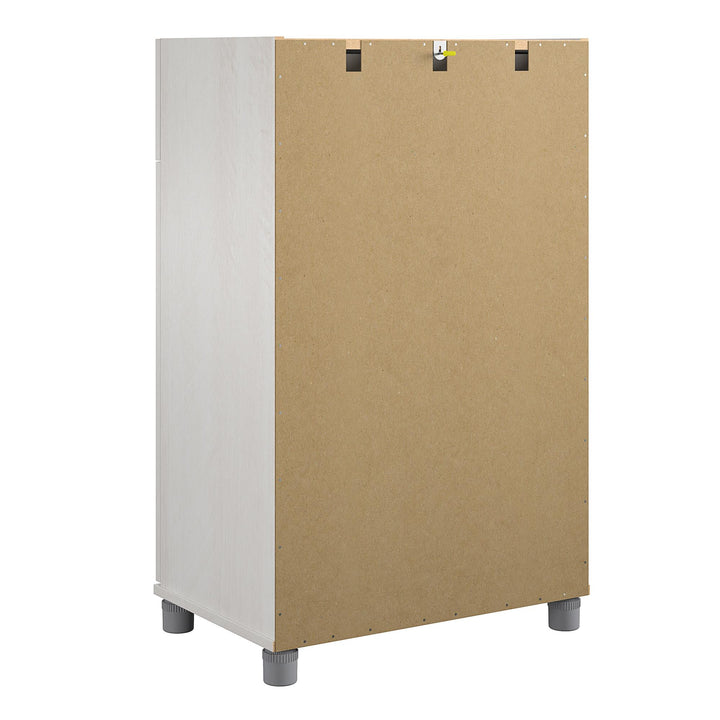 Elegant 2 door storage cabinet -  Ivory Oak
