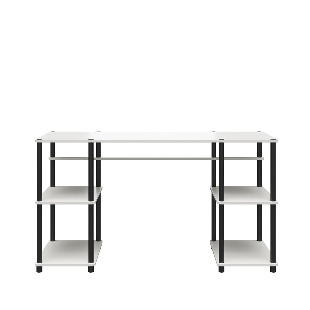 No-tool assembly desk Condor -  White