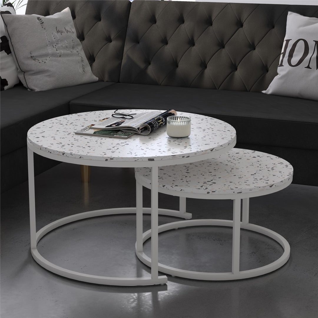 Amelia nesting tables CosmoLiving collection -  Terrazzo