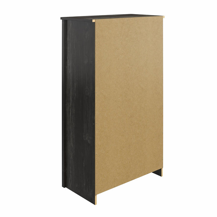 Draven's spacious drawer dresser -  Black Oak