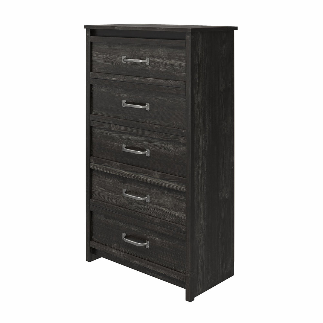 Modern storage solution Draven dresser -  Black Oak