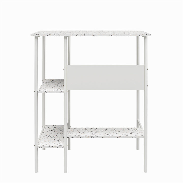 Standing desk with shelf storage -  Terrazzo
