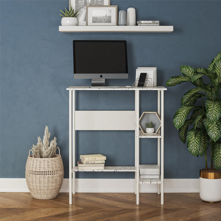 Large work surface standing desk -  Terrazzo