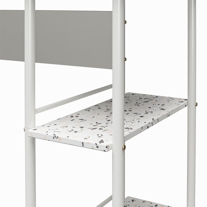 Storage-centric L desk Berkeley -  Terrazzo