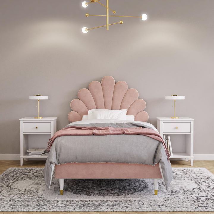 Little Seeds Monarch Hill Upholstered Poppy Bed - Pink - Twin