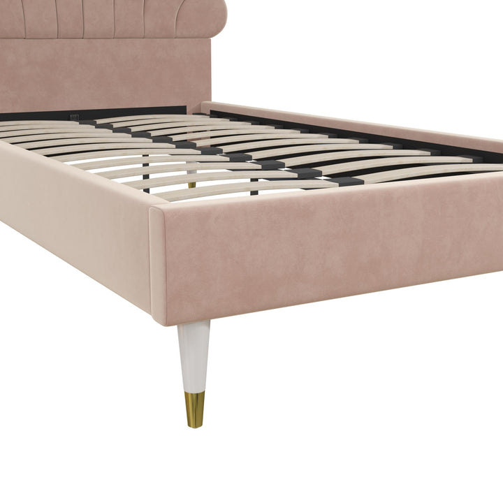 Little Seeds Monarch Hill Upholstered Poppy Bed - Pink - Twin