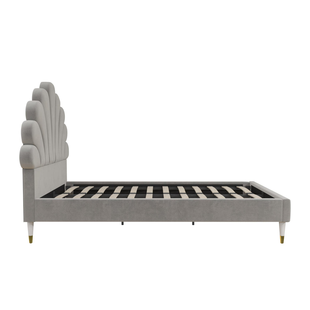 Little Seeds Monarch Hill Upholstered Poppy Bed - Gray - Twin