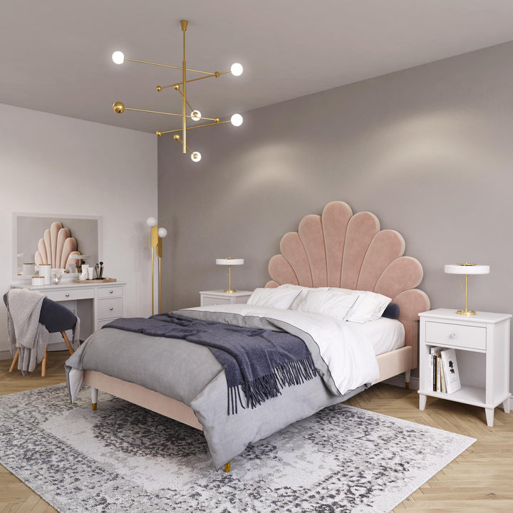 Little Seeds Monarch Hill Upholstered Poppy Bed - Pink - Full